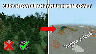 CARA MERATAKAN TANAH DI MINECRAFT DENGAN MENGGUNAKAN  STRUCTURE BLOCKS [upl. by Elimay]