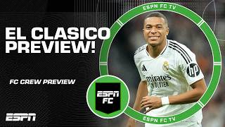 EL CLASICO PREVIEW 🍿 FC crew PREVIEWS amp PREDICTIONS 🔮  ESPN FC [upl. by Anelas695]