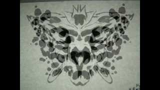 Rorschach test Henseler style on white paper [upl. by Dove]