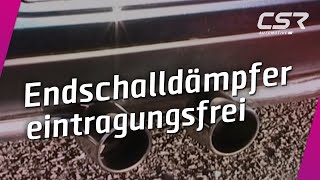 Endschalldämpfer an VW Golf 6 mit ABE  eintragungsfrei [upl. by Louanna402]