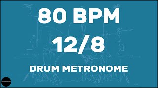 128  Drum Metronome Loop  80 BPM [upl. by Naashar357]