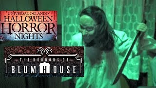 Horrors of Blumhouse Haunted House Walk Through Halloween Horror Nights Orlando HHN 27 [upl. by Ayor]