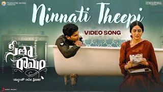 Ninnati Theepi Video Song  Sita Ramam Telugu  Dulquer  Mrunal  Vishal  Hanu Raghavapudi [upl. by Ahsinal]