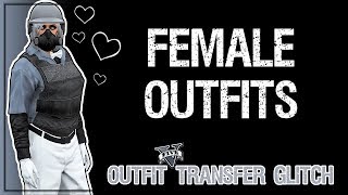 GTA5 I 5 Female Component Outfits Outfit Transfer Glitch PS4 amp XBOX [upl. by Bonney]