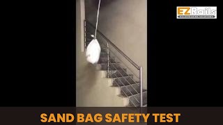 Sand Bag Safety Test  Assemble  EZRails Balustrades Solutions [upl. by Fang]