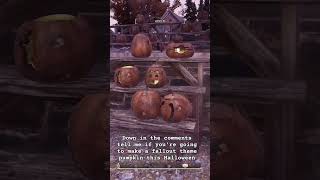 Who is making a fallout theme pumpkin this Halloween or their own theme pumpkin halloween shorts [upl. by Bridges]