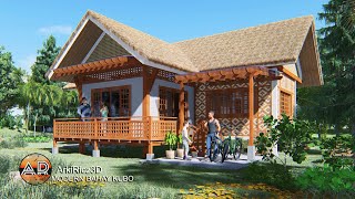 MODERN BAHAY KUBO NATIVE DESIGN  2 BEDROOM  10X12M l NATIVE HOUSE [upl. by Findlay386]