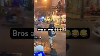 Bros are pros 😂watch this funny video till the end 😂😂funnyshorts funnyvideo [upl. by Annorah]