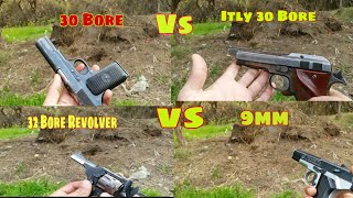 30 Bore pistols Vs Revolver Testing [upl. by Jenny863]