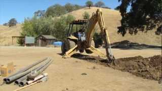 Backhoe Basics  How to Install an Underground Water Line [upl. by Mastrianni]