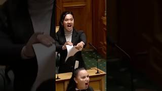 New Zealand Parliament Suspended as Maori Lawmakers Perform Haka to Protest newzealand youtube [upl. by Hannavas]