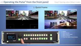 Pulse² PLS3503G Training Video control from front panel [upl. by Grady]