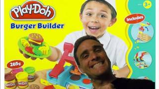 Review Play Doh Burger Builder Play Doh Playset  Play Doh Videos  Konas2002 [upl. by Gavini484]