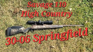 Savage 110 High Country in 3006 Springfield [upl. by Akeenahs]