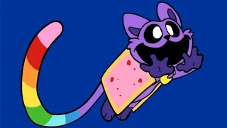 Nyan Cat but its CatNap  Poppy Playtime meme [upl. by Neelrac600]