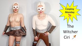 The Witcher Ciri Cosplay Costume Try On maskedmodelvids lookbook cosplaygirl [upl. by Aleksandr]