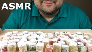 ASMR TURKISH DELIGHT quotLOKUMquot Sticky Eating Sounds NO TALKING [upl. by Staw]