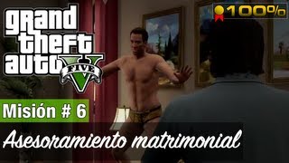 Grand Theft Auto 5  Misión 6  Asesoramiento matrimonial Medalla de Oro  100 [upl. by Winwaloe]