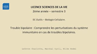 Troubles Bipolaires et réaction inflammatoire [upl. by Alliscirp898]