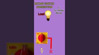 threephase rotary switch connection shorts rotary viralshorts electrical trending electronic [upl. by Neyugn20]