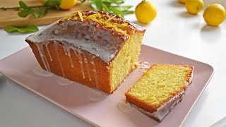 Cake au Citron  QuatreQuarts Excellente recette [upl. by Crissie]