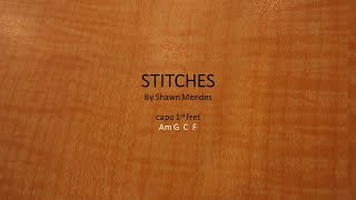 Stitches by Shawn Mendes  Easy chords and lyrics [upl. by Suoivatram]