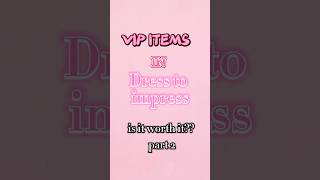 IS VIP WORTH IT IN DTI👀😱 roblox dresstoimpress trend outfits [upl. by Darcie456]