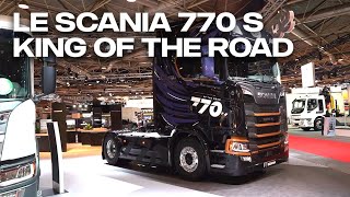 Solutrans 2021  Le Scania 770 S King Of The Road [upl. by Klinger]