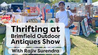 Antiquing at Brimfield Outdoor Antiques Show With Rajiv Surendra  Antiquing Across America [upl. by Erialb46]