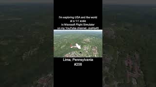 Comment where can i go 🇺🇸 lima pennsylvania usa unitedstates microsoftflightsimulator msfs2020 [upl. by Karlin224]