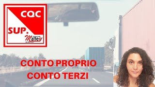 Corso cqc MERCI definizione conto proprio e conto terzi [upl. by Tada979]