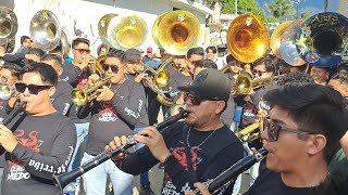 BANDA TIERRA MOJADA FT AIRES DEL PACÍFICO 🔥🥁 muerteada Guadalupe ETLA 2024reina muertera [upl. by Yerbua519]