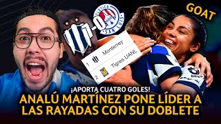 IMPRESIONANTE DOBLETE DE ANA LUCÍA MARTÍNEZ EN LA GOLEADA 70 DE LAS RAYADAS AL ATLÉTICO SAN LUIS [upl. by Christy]