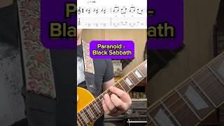 Paranoid guitarlesson electricguitar guitar [upl. by Accem]