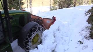 Déneigement les Nants 2019 John Deere [upl. by Yrrak451]