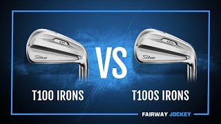 Titleist T100 vs T100s Iron Review  Fairway Jockey  DJ Lantz [upl. by Isyak]