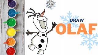 Sweet Olaf from Frozen frozen olaf disney disneyjunior waltdisneyworld art viral [upl. by Neras]