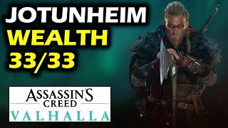 Jotunheim All Wealth Chests Locations  Assassins Creed Valhalla [upl. by Shiroma107]