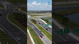 Diverging Diamond Interchange DDI engineering traffic highways interstates trucking [upl. by Conlin626]