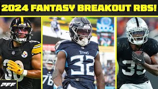 2024 Breakout Running Backs  PFF Fantasy Podcast [upl. by Longmire]