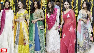 Mouni Priyanka Chirag Krystle Ridhi Ridhima Sakshi At Ekta Kapoor House For Ganpati Darshan [upl. by Heger]