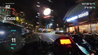 A Short Night Zoom Zooom Ride on Suzuki Raider to Burger King 👑  Because of Craving For a Whopper 🍔 [upl. by Atteynot]