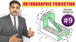 ORTHOGRAPHIC PROJECTION IN ENGINEERING DRAWING IN HINDI Part9 TIKLESACADEMYOFMATHS [upl. by Fenella114]