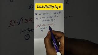 Divisibility by 6basic maths for competitive exams Number system [upl. by Elrak]