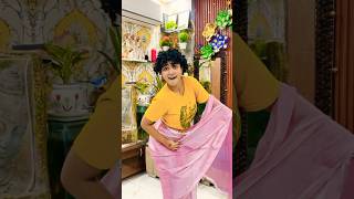 Golu Bana Papa Ki Pari 😂 Pink Wali Saree pinksaree shorts comedy [upl. by Bowers]