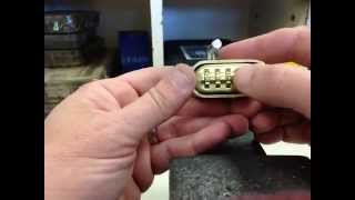 Changing the combination to a 175 Master padlock [upl. by Consuela]