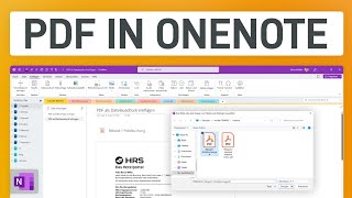 🖨 PDF in OneNote einfügen amp bearbeiten [upl. by Turro515]