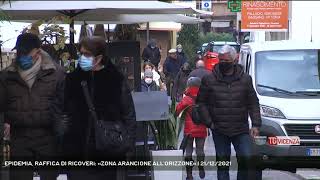 EPIDEMIA RAFFICA DI RICOVERi «ZONA ARANCIONE ALLORIZZONE»  21122021 [upl. by Ellehcirt]