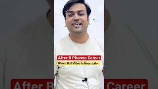 B pharmacy career options best course after B pharmacy bpharma students career opportunity job [upl. by Cattier]