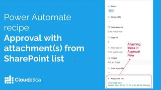 Creating Approvals with attachments from SharePoint List  Power Automate Recipe [upl. by Georglana]